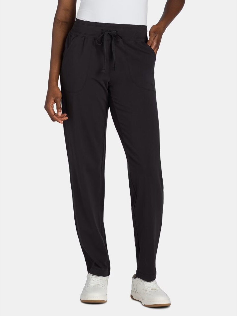 Athletic Works Women's and Women's Plus Jersey Knit Pants, Size S